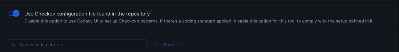 Enable Checkov configuration file